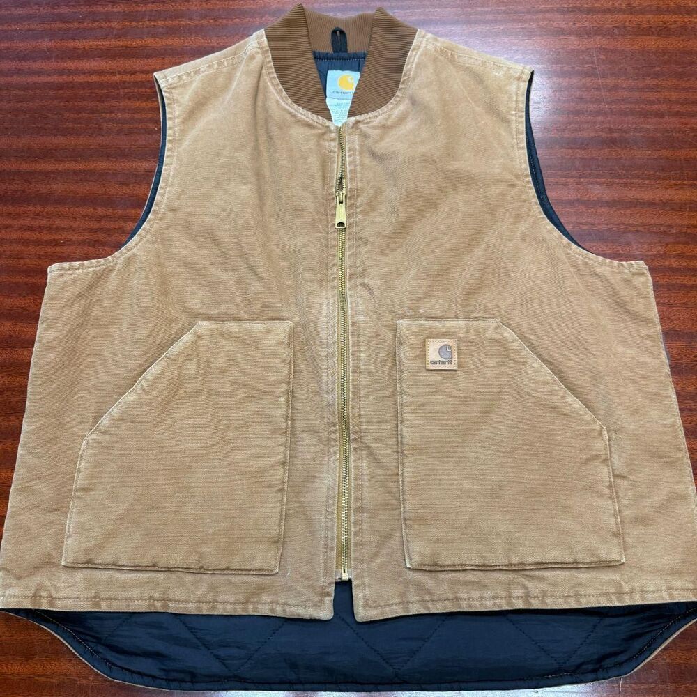 Carhartt Men's Brown and Tan Gilet